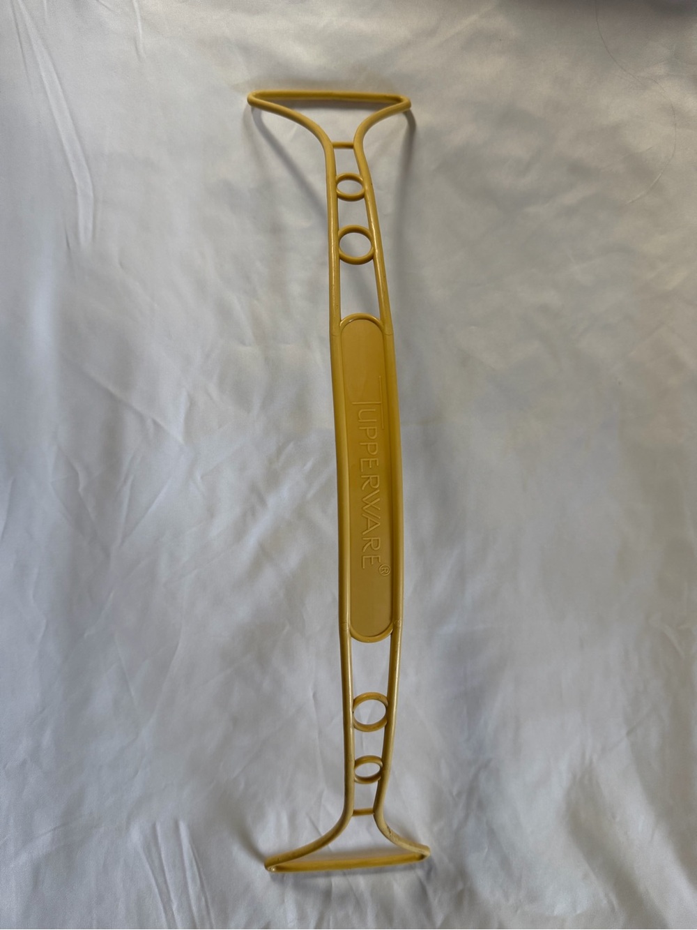 Vintage Tupperware Harvest Gold 18.5” Carrier Handle 721-2 Bowl Cake Taker Strap